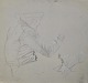 Tornøe, Wentzel 
(1844 - 1907) 
Denmark: Sketch 
of a farmer.
