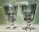 Par gamle danske Wellington glas fra Holmegårds Glasværk produceret omkring 1900. Begge fremstår ...