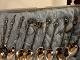 Silver coffee 
spoon. Silver 
925a Silver 
master: Lbo 12 
pieces, each 
with its own 
decoration. 1 
...