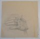 Tornøe, Wentzel 
(1844 - 1907) 
Denmark: Sketch 
for a hand.