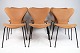 Series 7 ™ 3107 
80th 
Anniversary 
fully 
upholstered 
chair in sanded 
Walnut leather 
with black ...