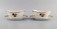 Two Royal 
Copenhagen 
Golden Basket 
sauce bowls in 
...