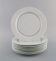 Tapio Wirkkala 
for Rosenthal. 
Otte sjældne 
Modulation 
porcelænstallerkener 
med riflet 
kant. ...