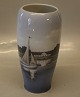 4468 RC Vase 
with seascape 
17 cm Royal 
Copenhagen In 
mint and nice 
condition