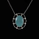 Mogens Ballin's 
Eft. Art 
Nouveau Silver 
Pendant with 
green Agate.
Designed and 
crafted by ...