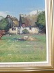 Søren Edsberg, 
Born 10-10 
1945. Son of 
Knud Edsberg. 
Painting,  oil 
on canvas. Cow 
with grass ...