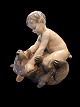 Royal Copenhagen Figur Faun med Bjørn No 648