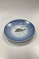 Bing og 
Grøndahl Blå 
Tone 
Fisketallerken 
Motiv 9 Aborre 
No. 716
Måler 24,5cm / 
9.65 inch