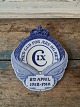 Royal 
Copenhagen 
mindeplatte i 
hundredåret for 
Christian IX´s 
fødsel. Krans 
med krone og 
...