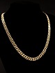 14 carat gold 
necklace 42.5 
cm. W. 6-7.5 
mm. 36,1 gr. 
Danish stamped 
GIFA 585 item 
no. 489103