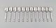 Twelve Georg 
Jensen Acanthus 
spoons in 
sterling 
silver.
Length: 15.7 
cm.
In excellent 
...