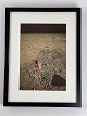 The American flag / Old Glory planted on the moon 
in 1969 by Apollo 11 astronauts - Vintage NASA 
color offset photo / photo poster / photo print 
from a 20th century