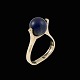 Viggo Wollny. 
Ring i 14k guld 
med Lapis 
Lazuli. 
1960erne.
Tegnet og 
udført af Viggo 
Wollny - ...