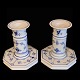 Royal Copenhagen, blue fluted; A pair of candlesticks #3303