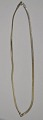 Sterling silver 
chain, 20th 
century. 
Stamped: HU. 
Length: 44 cm.