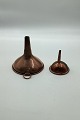 Pair funnels in 
copper c. 1900