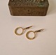 Vintage 
øreringe i 14 
kt guld
Stemplet 585
Længde