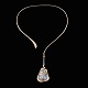 Bent 
Gabrielsen. 14k 
Gold Neck Ring 
with Opal and 
diamonds 0,09ct 
 #U49.
Three diamonds 
of ...