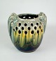 Keramik vase med farverig glasur af Micheal Andersen lavet på Bornholm fra omkring 1960'erne. ...