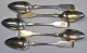 A collection of 
5 antique 
German silver 
spoons, 19th 
century. 
Stamped .: K 
750. With the 
...