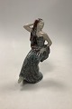 Michael Andersen Keramik Figur af Dansene Sigøjner Måler 23cm / 9.06 inch