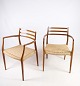 2 armchairs, model NO 62, Teak, N.O. Moller, 1962
Great condition
