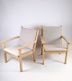 Sæt af 2 lænestole, model GE284, designet af Hans J. Wegner fremstillet hos Getama i 1960'erne. ...