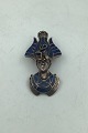 Sølv/Emalje 
Broche/Vedhæng 
Ægyptisk 
Farao/Ypperstepræst 
Måler 5.8 cm x 
3.2 cm(2.28 
inch x 1.25 ...