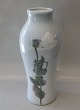 100-244 Kgl. Art Nouveau Vase 32 cm hvide valmuer 59 præ 1923 fra  Royal Copenhagen I hel og ...
