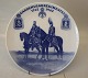 1762-1962 Kgl. Garderhusarregimentet 24.5 cm Royal Copenhagen mindeplatter også kaldet ...