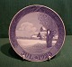 Royal 
Copenhagen 
juleplatter, 
Kongelig 
juleplatter.
Juleplatte 
1923 i 1.sort., 
Snelandskab med 
...