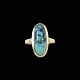 Ring i 14k guld 
med turkis.
Stemplet 585.
Str. 55 mm
2,2 x 1 cm.
Vægt 6,2 g.
Brugt i god 
...