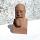 Bornholm 
ceramics, 
Søholm, Bust by 
Thorvald 
Stauning, 16cm 
high, 8cm wide, 
Design Svend 
Lindhart ...