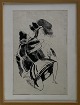Axel Salto 
Lithograph from 
magazine 
Klingen 
1917-1920. 
Framed with 
fitting part in 
oak frame. ...