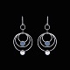 Georg Jensen. 
Sterling Silver 
Ear Hooks with 
blue Jade #466A 
- Regitze
Designed by 
Regitze ...