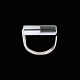 Buch & 
Deichmann. Ring 
i sterling sølv 
med plexiglas. 
1960erne.
Tegnet af Buch 
& Deichmann - 
...