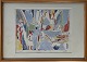 Litografi af 
Jens Peter 
Helge Hansen.
Signeret 
JPHH77 og 
nummeret 
151/400.
Mål: 37,5 x 52 
cm. ...