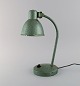 Justerbar skrivebordslampe i original mintgrøn hammerlak. Industrielt design, midt ...