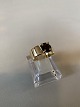 Ladies ring with inlaid smoke topaz in 14 Karat ...