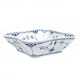 Royal Copenhagen blue fluted bowl #708. H: 6,4cm. Size: 21x21cm