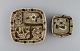 Nils Thorsson 
and Johanne 
Gerber for 
Aluminia, Royal 
Copenhagen. Two 
square Baca 
dishes ...
