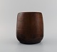 Axel Brüel 
(1900-1977), 
dansk 
keramiker. 
Unika vase i 
glaseret 
stentøj. Smuk 
glasur i brune 
...