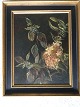 Ubekendt kunstner (19/20 årh):Grene med bær og blomster 1906.Olie på ...