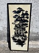 Bjørn Wiinblad, 
“Sommer”, 
Indrammet sort 
tryk, 127,5cm 
høj, 54,5cm 
bred *Pæn 
patineret med 
...