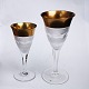 Eksklusive glas: Splendid vin -og hedvinsglas fra den tjekoslovakiske glasvarerfabrik Moser. ...