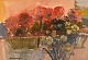 Arthur Y. 
Nilsson (f. 
1923), svensk 
kunstner. Olie 
på lærred. 
Opstilling med 
blomster. Midt 
...