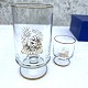 Holmegaard, 
Weihnachtsglas, 
1970, groß 13,5 
cm hoch, 7 cm 
im Durchmesser, 
klein 6,5 cm 
hoch, 5 ...