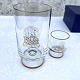 Holmegaard, 
Weihnachtsglas, 
1972, groß 13,5 
cm hoch, 7 cm 
im Durchmesser, 
klein 6,5 cm 
hoch, 5 ...
