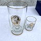 Holmegaard, 
Weihnachtsglas, 
1967, Großes 
Glas 13,5 cm 
hoch, 7 cm 
Durchmesser, 
Kleines Glas 
6,5 ...