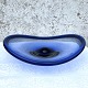 Holmegaard, Selandia, Bordfad, Safir blå, 40cm bred, 34cm dyb, Design Per Lütken *Med enkelte ridse*